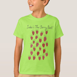 Camiseta Quirky Strawberry Pattern Boy's T-Shirt