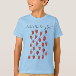 Camiseta Quirky Strawberry Pattern Boy's T-Shirt