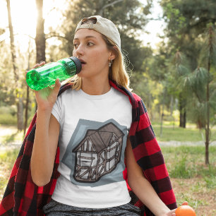 Camiseta Quirky Tudor House Arquitectura Medieval