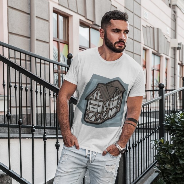 Camiseta Quirky Tudor House Arquitectura Medieval (Subido por el creador)