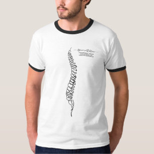 Camiseta Quiropractico Columna Geométrica