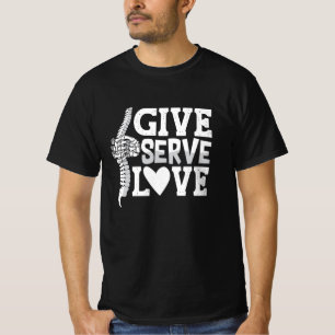 Camiseta Quiropráctico de servicio de amor Quiropráctico de