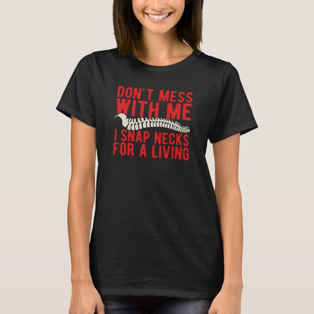 Camiseta Quiropráctico divertido (Anverso)