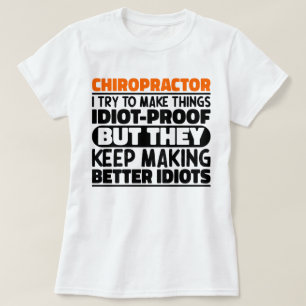 Camiseta Quiropráctico Intento Hacer Las Cosas Divertidas
