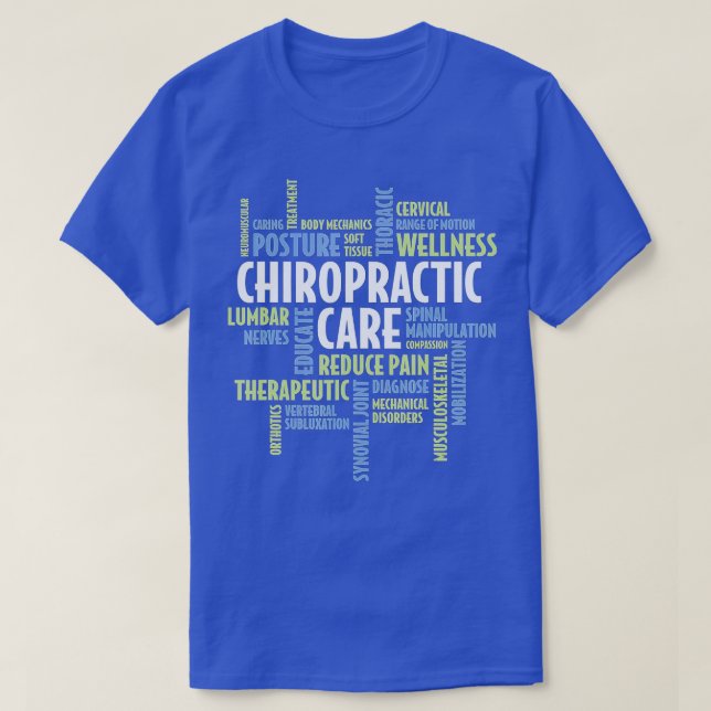 Camiseta Quiropráctico para la salud quiropráctica nacional (Diseño del anverso)