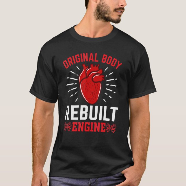 Camiseta Quirúrgica de corazón abierto sobreviviente de cir (Anverso)