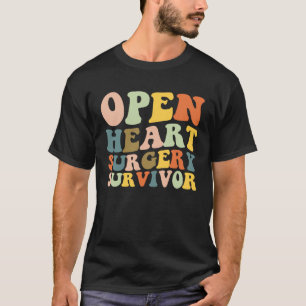 Camiseta Quirúrgica de corazón abierto Sobreviviente de cir