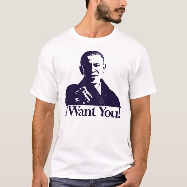 Camiseta Quisiera que usted… votara a Obama (Anverso)