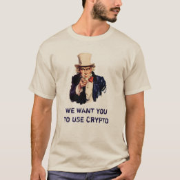 Camiseta Quisiéramos que usted utilizara Crypto - tío Sam