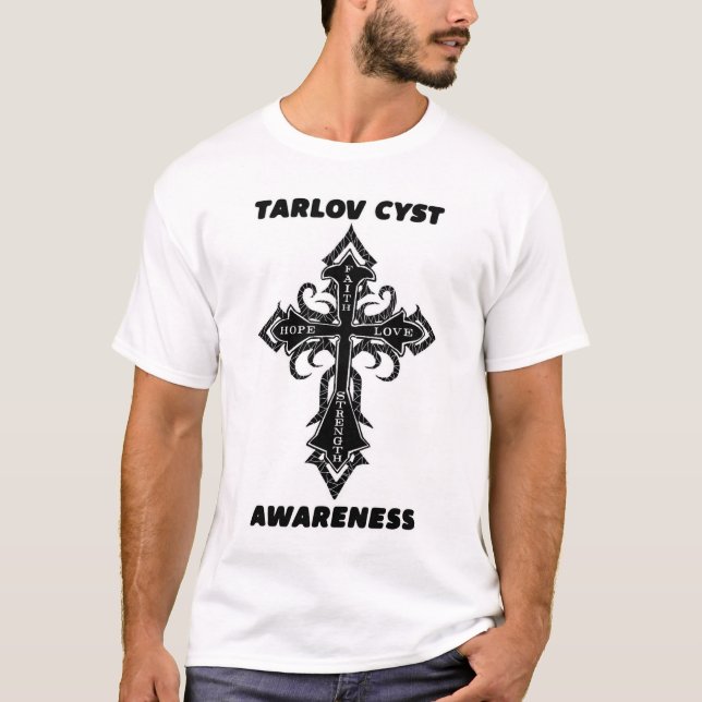 Camiseta Quiste de Tarlov de la cruz/de la conciencia… (Anverso)