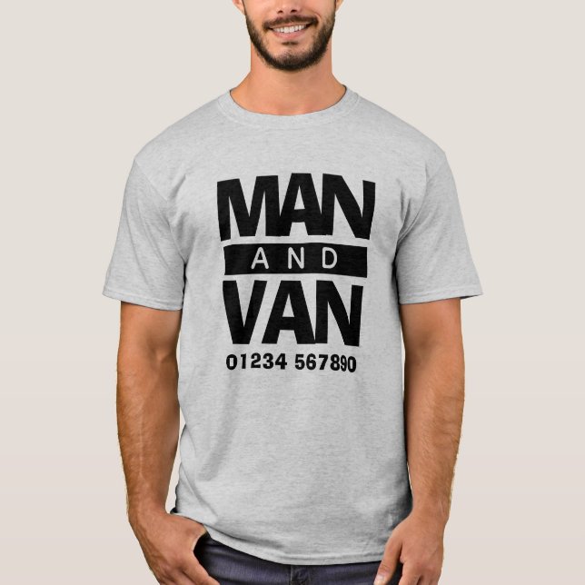 Camiseta Quita el controlador de Van Courier de la compañía (Anverso)