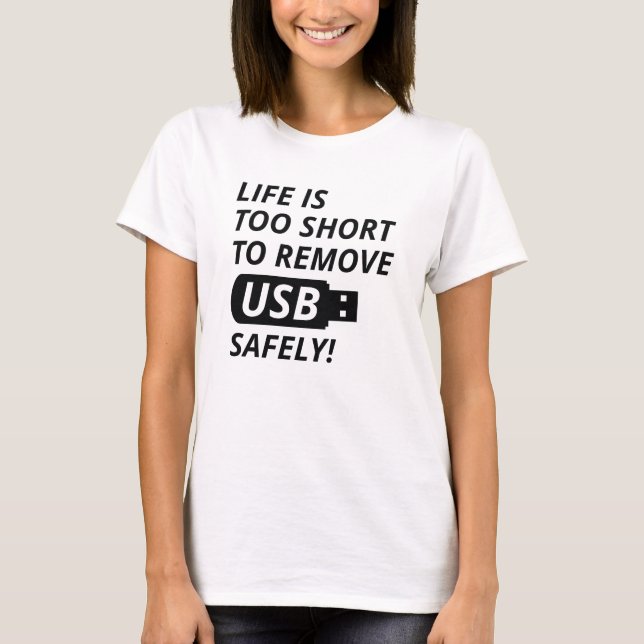 Camiseta Quitar USB de forma segura (Anverso)