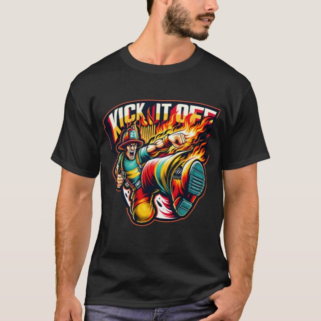 Camiseta Quítate De Un Funny Bombero (Anverso)