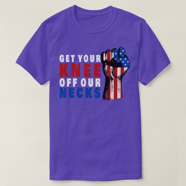 Camiseta Quítate La rodilla del cuello (Diseño del anverso)