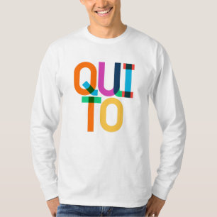 Camiseta Quito Ecuador Arte Pop Letras