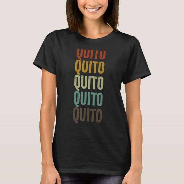 Camiseta Quito Ecuador Retro Vintage (Anverso)
