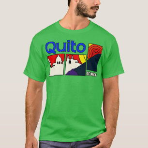 Camiseta Quito Ecuador Skyline retro estético