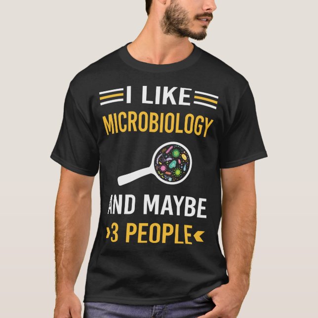 Camiseta Quizá 3 microbiólogos de microbiología (Anverso)