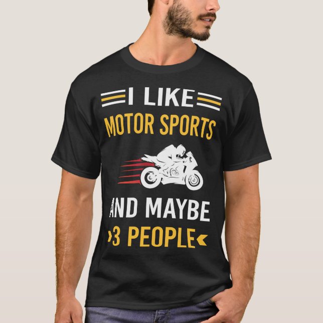 Camiseta Quizá 3 personas de deportes motorizados (Anverso)