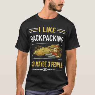 Camiseta Quizá 3 personas mochila mochila mochilera