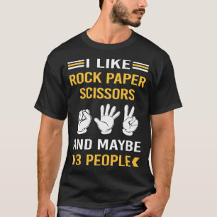 Camiseta Quizá 3 personas rockeran tijeras de papel