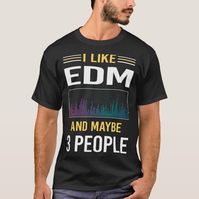 Camiseta Quizás 3 personas EDM (Anverso)