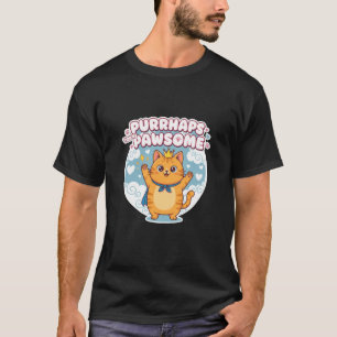 Camiseta Quizás Eres un Gato Adorable Kawai Amor Felino