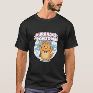Camiseta Quizás Eres un Gato Adorable Kawai Amor Felino