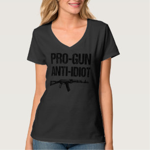 Camiseta Quo político sarcástico a favor de un arma antiidi