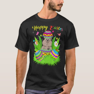Camiseta Quokka Animal Floral Huevo de Pascua Gracioso Quok