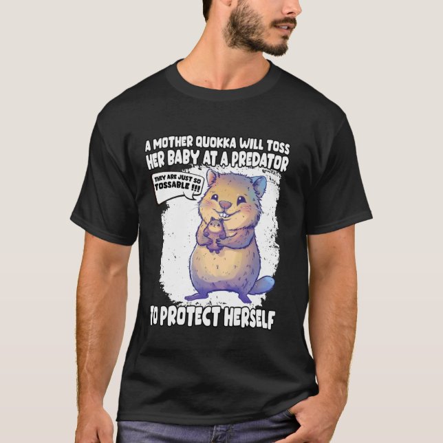 Camiseta Quokka australiana celebró el día de la madre en C (Anverso)