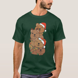 Camiseta Quokka Christmasree Navidades Animales Quokkas fri