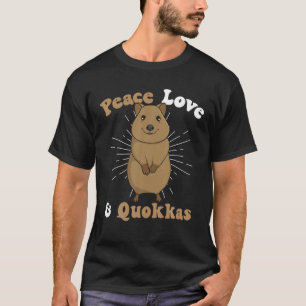 Camiseta Quokka de amor por la paz Cuta Quokka Australiana