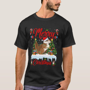 Camiseta Quokka Feliz Árbol de Navidad iluminando Navidad Q