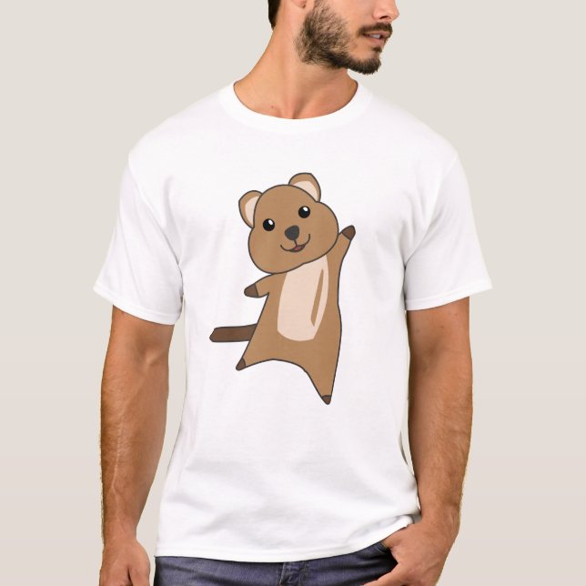 Camiseta Quokka Happy Cute Animals Quokkas (Anverso)