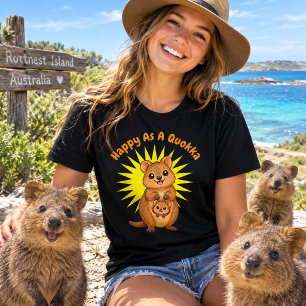 Camiseta Quokka lindo y feliz