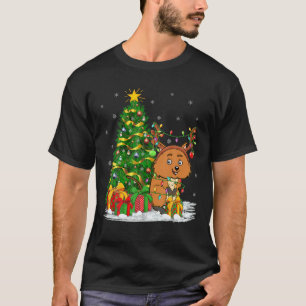Camiseta Quokka Lover coincidiendo con Navidad iluminando Q