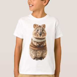 Camiseta Quokka Niños Cuello de Tortuga Acogedor