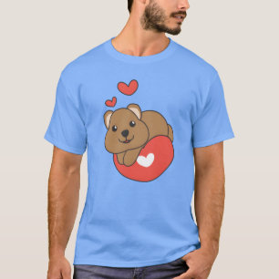 Camiseta Quokka para el día de San Valentín Animales lindos