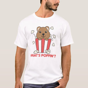 Camiseta Quokka Popcorn Whats Poppin Funny