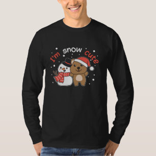 Camiseta Quokka Soy el muñeco de nieve de nieve con nieve