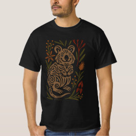 Camiseta Quokka Tribal Wildlife Illustration
