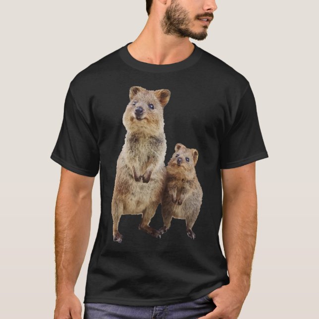 Camiseta Quokka with Baby Cute Australian Teddy Bear Essent (Anverso)
