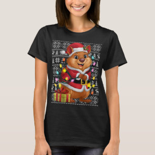 Camiseta Quokka Xmas estilo dulce Santa Quokka