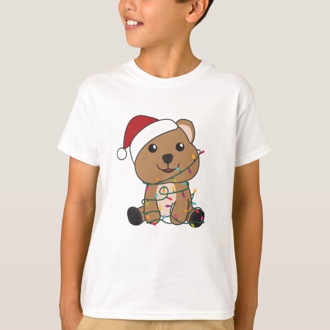 Camiseta Quokkas: Navidades de Quokka Nieve Animales De Inv (Anverso)