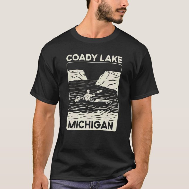 Camiseta Quote Coady Lake Kayaking Michigan (Anverso)