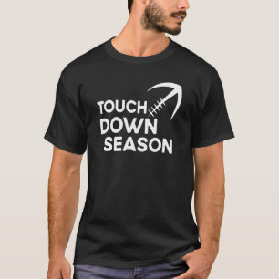 Camiseta Quote Touchdown Season Football Women Vintage Amer