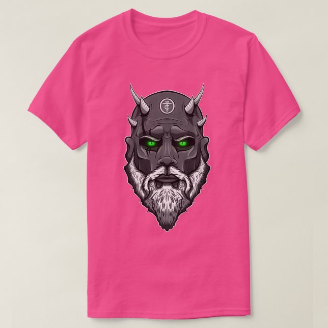 Camiseta quotSIXX HORNquot The Demon Viking (Diseño del anverso)