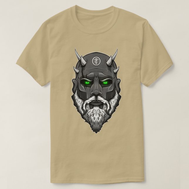 Camiseta quotSIXX HORNquot The Demon Viking (Diseño del anverso)