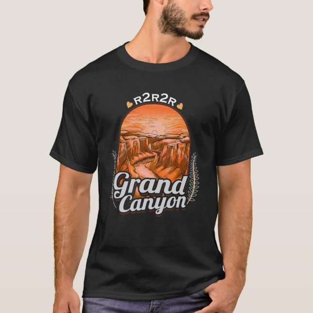 Camiseta R2R Grand Canyon National Park Rim2Rim Hiking Souv (Anverso)